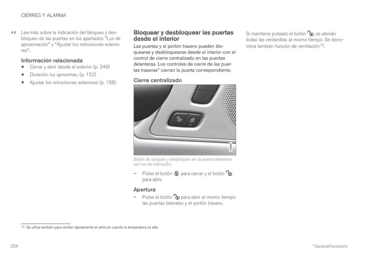 Volvo XC60 II 2 manual del propietario / page 256