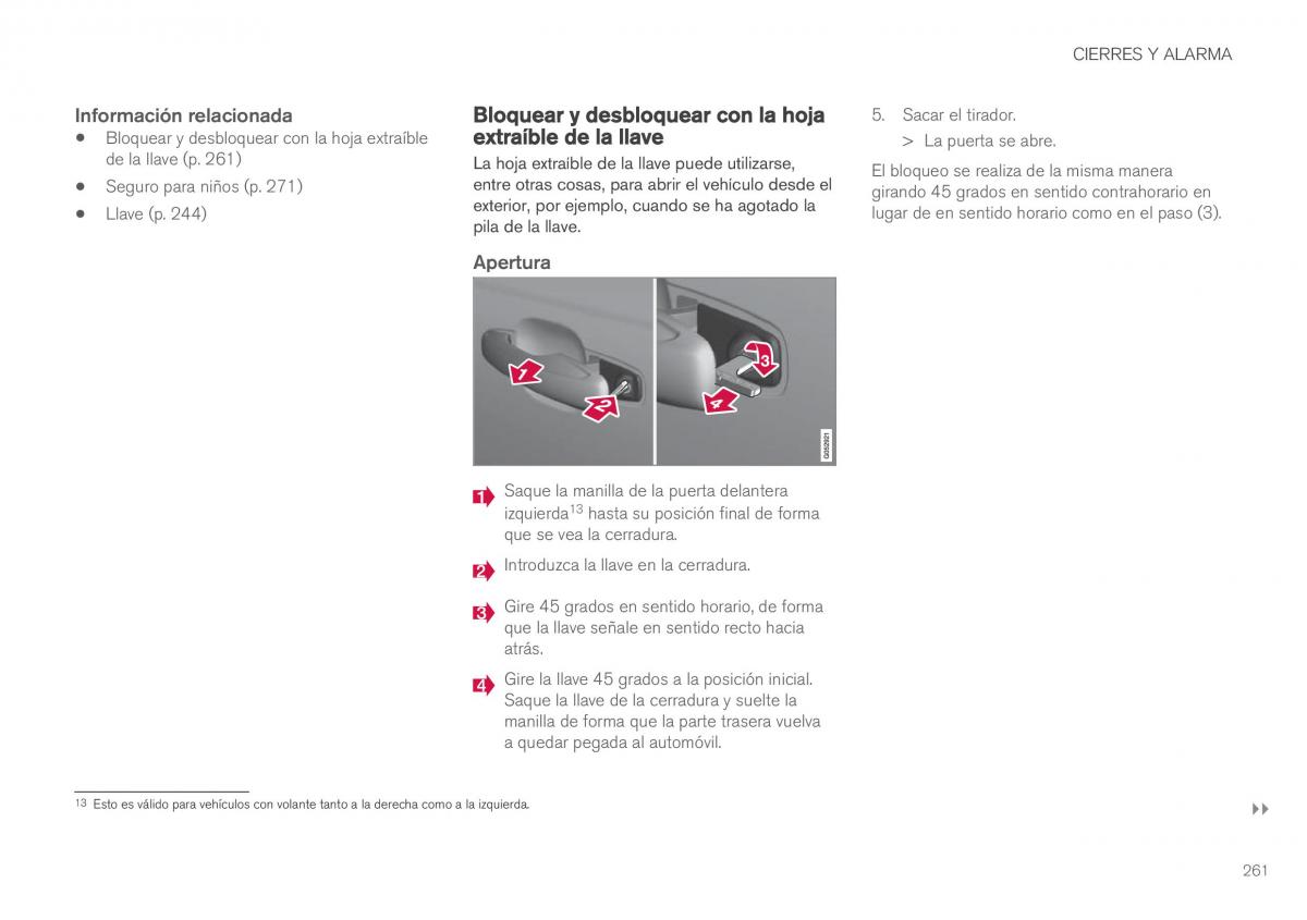 Volvo XC60 II 2 manual del propietario / page 263