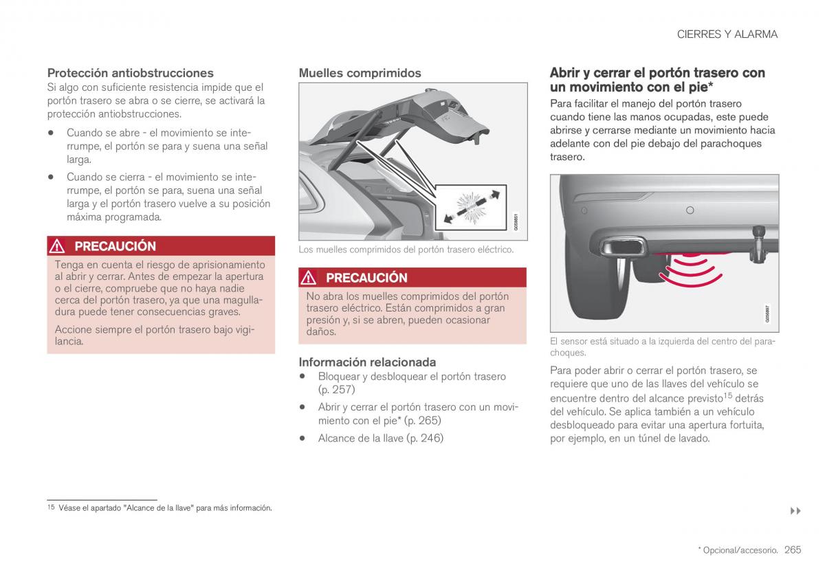 Volvo XC60 II 2 manual del propietario / page 267