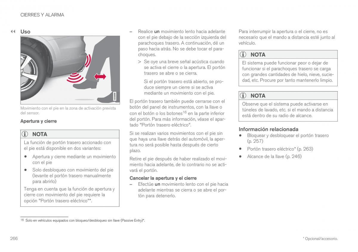 Volvo XC60 II 2 manual del propietario / page 268