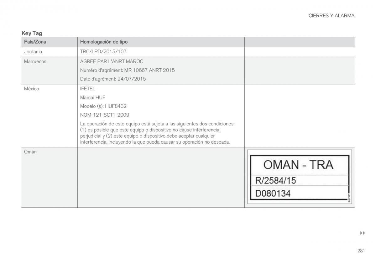 Volvo XC60 II 2 manual del propietario / page 283