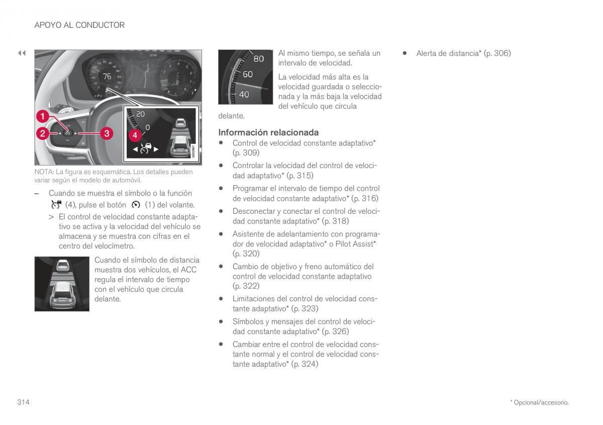 Volvo XC60 II 2 manual del propietario / page 316