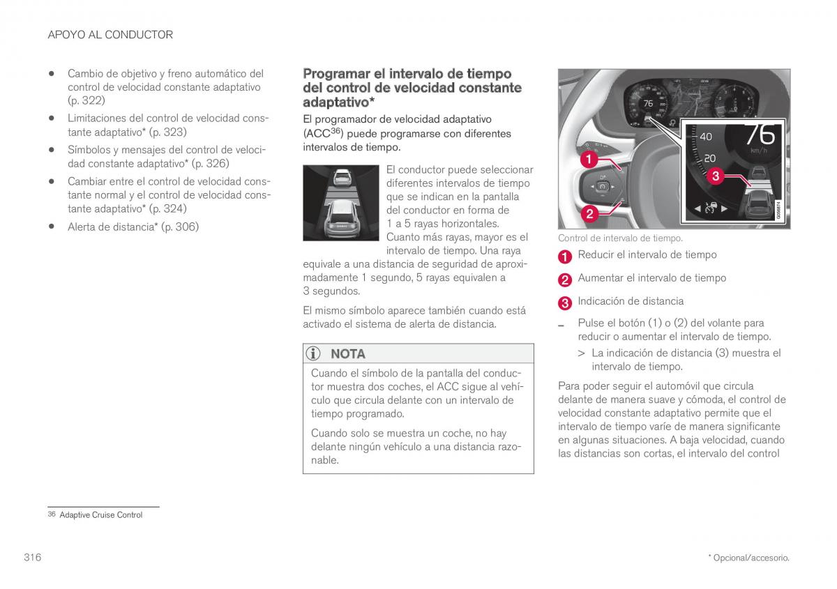 Volvo XC60 II 2 manual del propietario / page 318