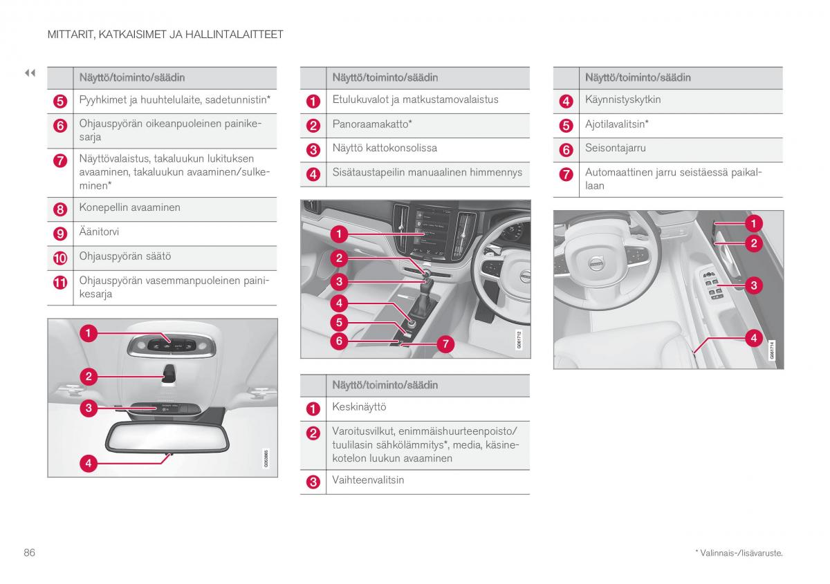 Volvo XC60 II 2 omistajan kasikirja / page 88