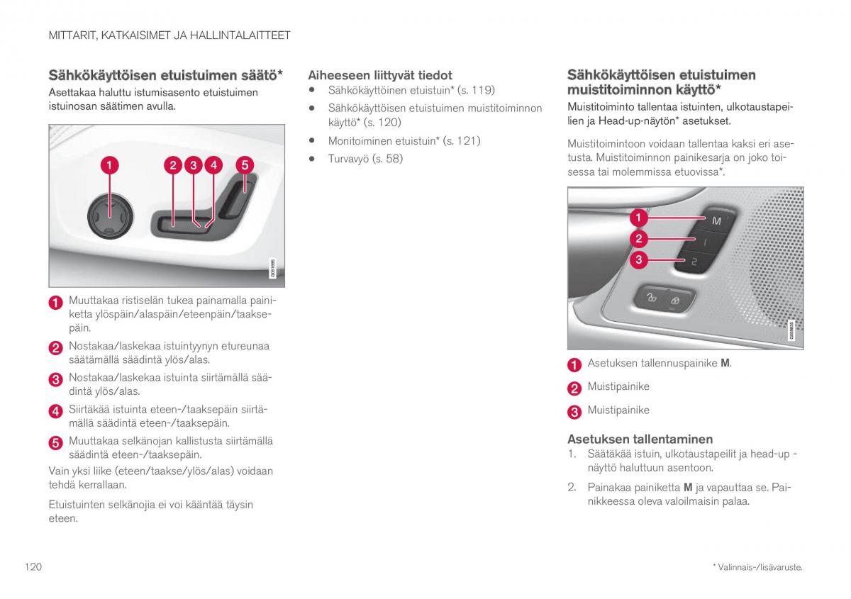 Volvo XC60 II 2 omistajan kasikirja / page 122