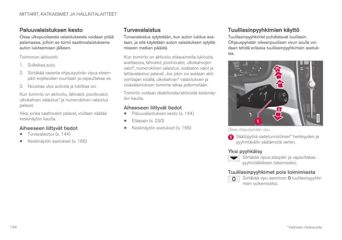 Volvo XC60 II 2 omistajan kasikirja / page 146