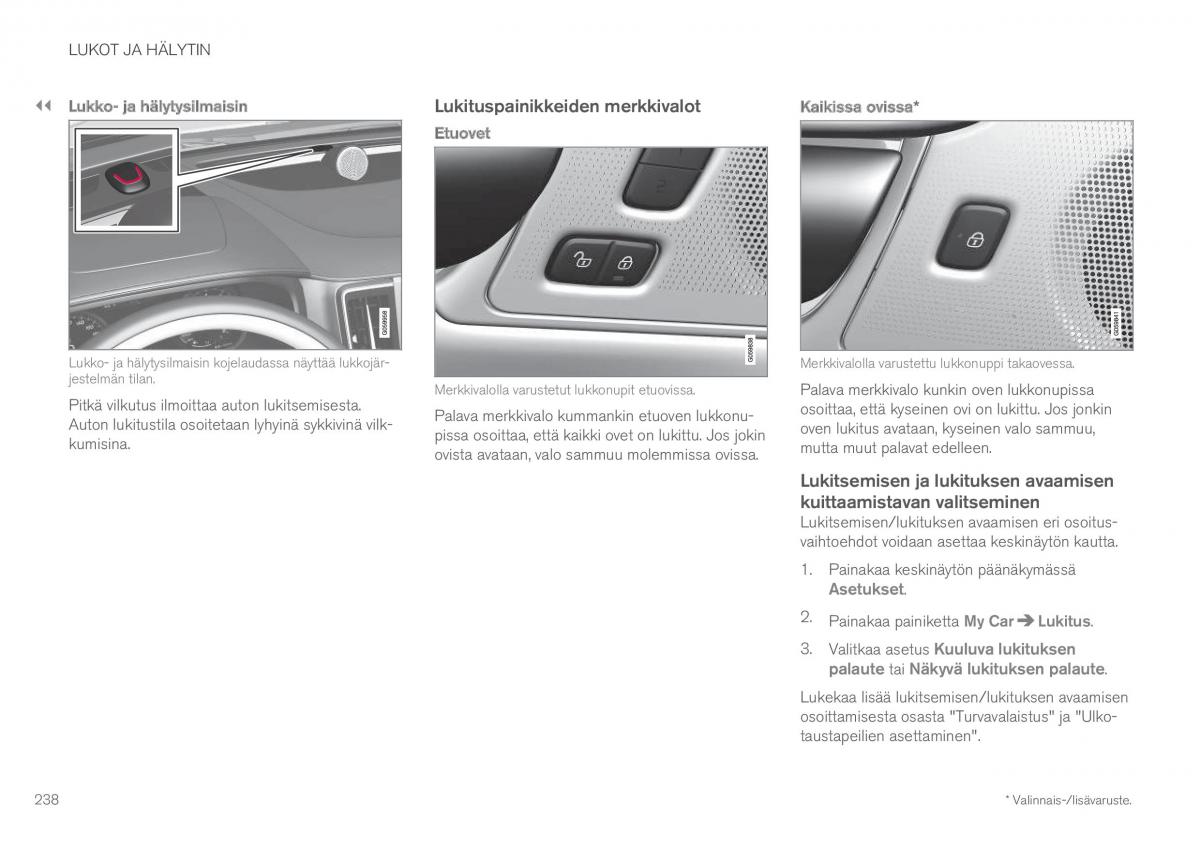 Volvo XC60 II 2 omistajan kasikirja / page 240