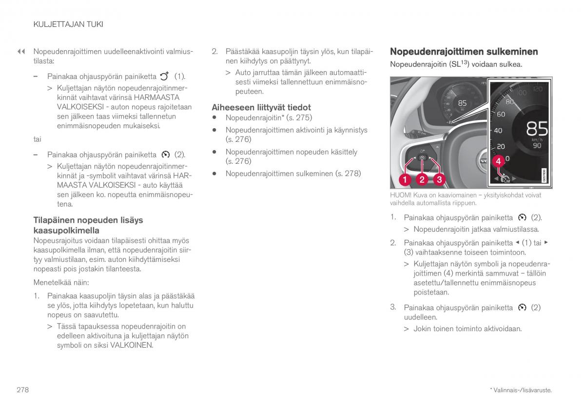 Volvo XC60 II 2 omistajan kasikirja / page 280