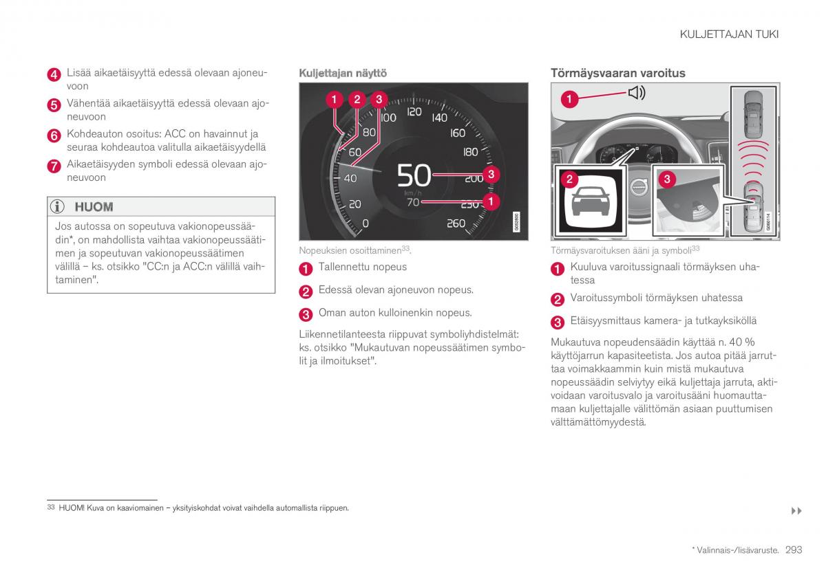 Volvo XC60 II 2 omistajan kasikirja / page 295