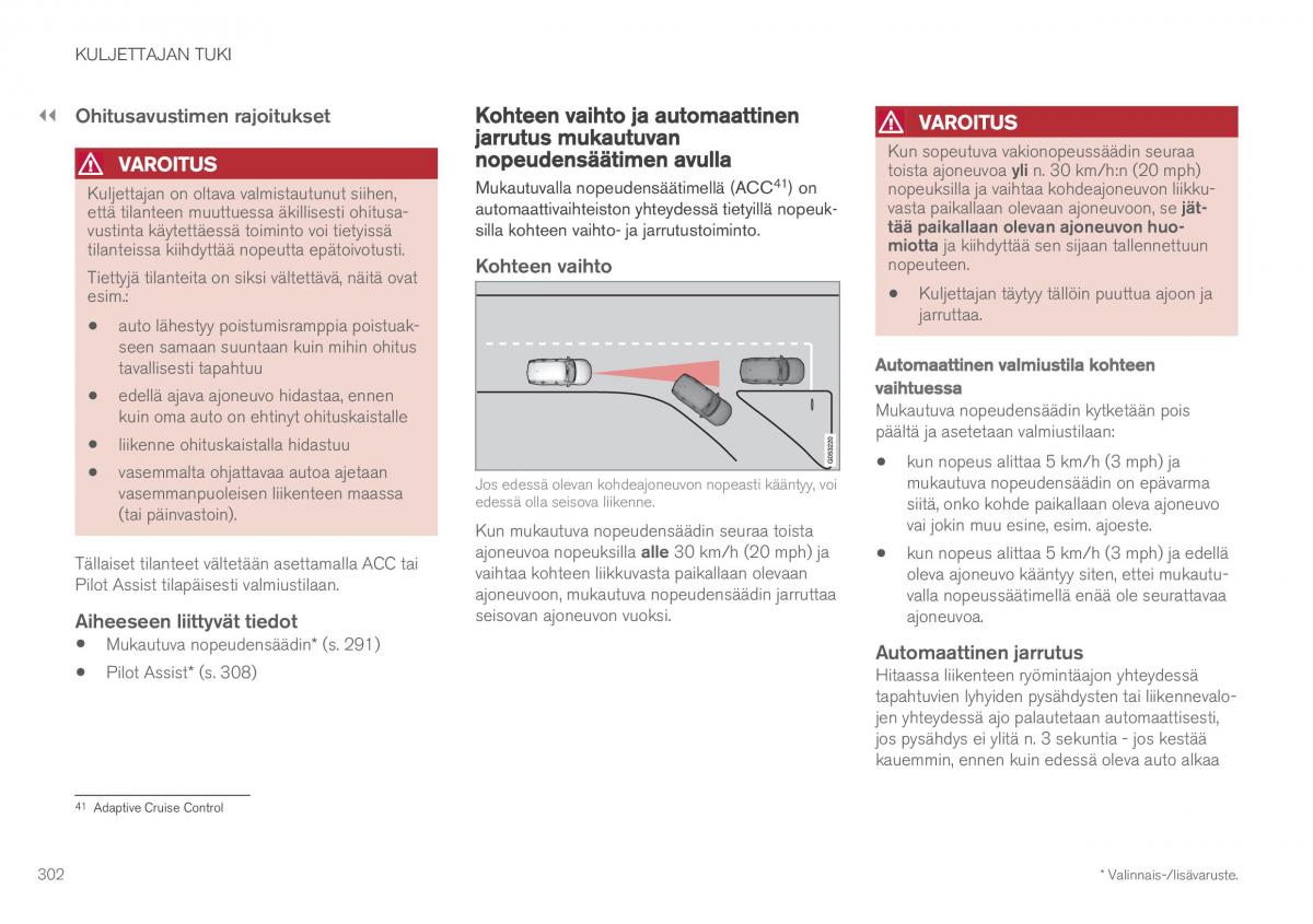 Volvo XC60 II 2 omistajan kasikirja / page 304