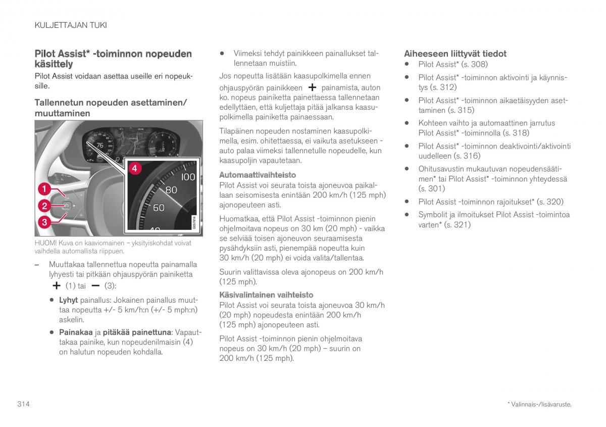 Volvo XC60 II 2 omistajan kasikirja / page 316