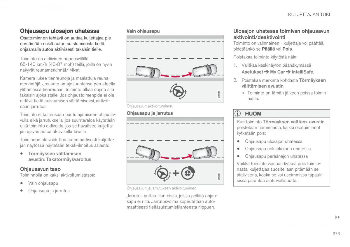 Volvo XC60 II 2 omistajan kasikirja / page 375