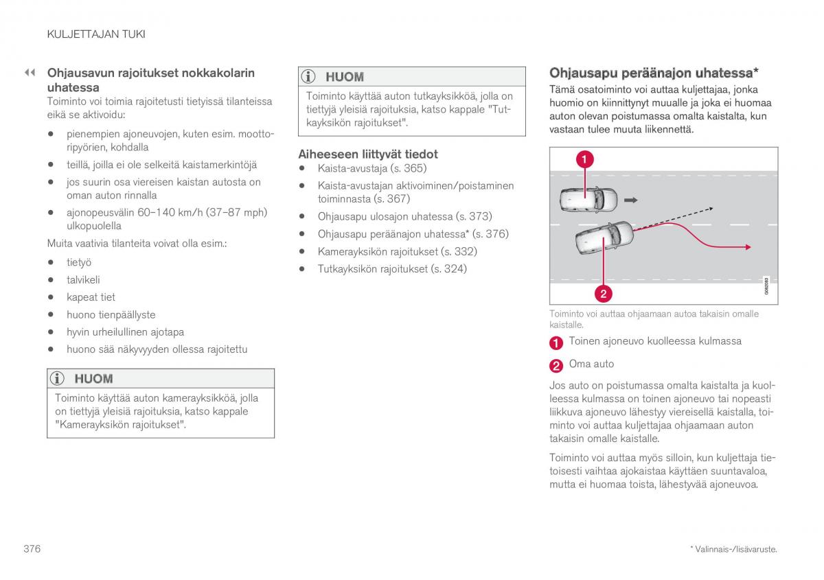 Volvo XC60 II 2 omistajan kasikirja / page 378