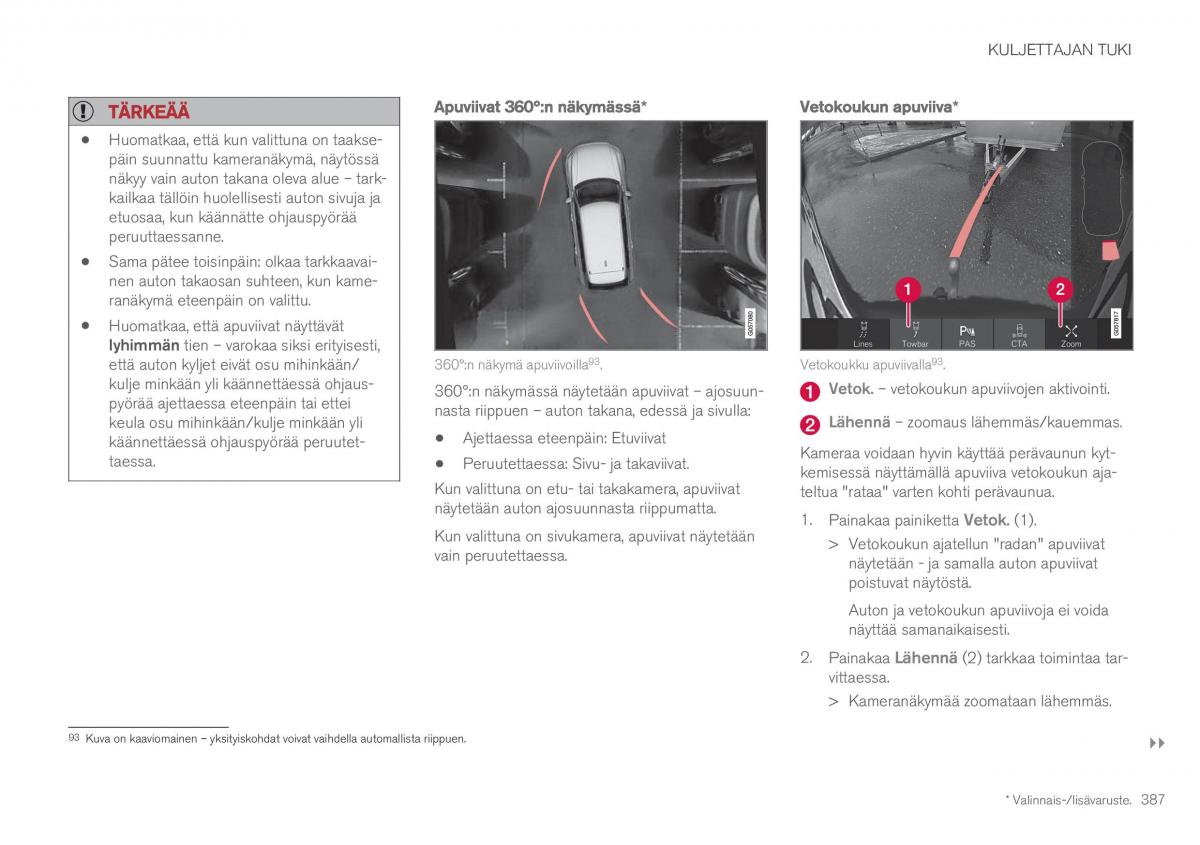 Volvo XC60 II 2 omistajan kasikirja / page 389