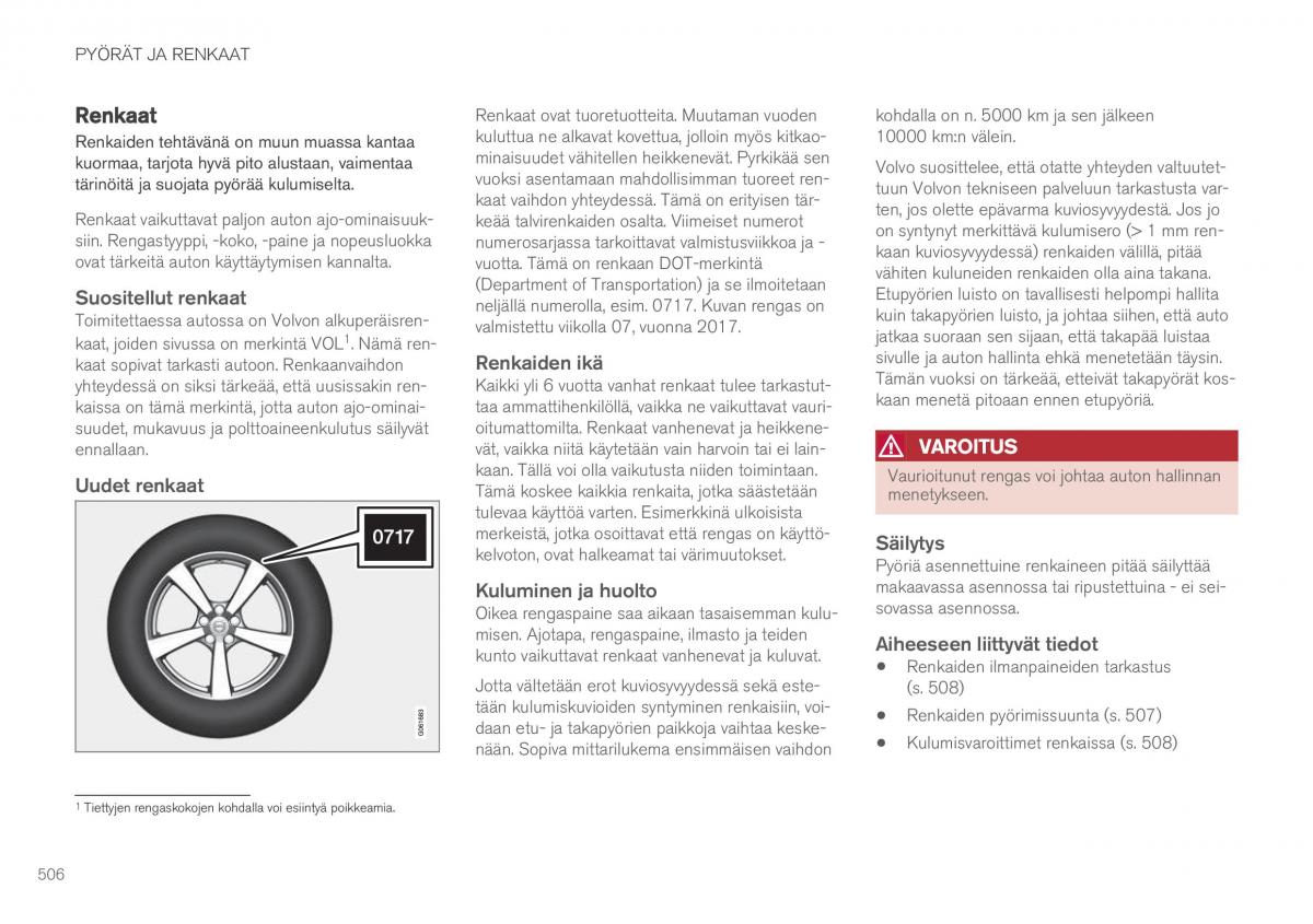 Volvo XC60 II 2 omistajan kasikirja / page 508