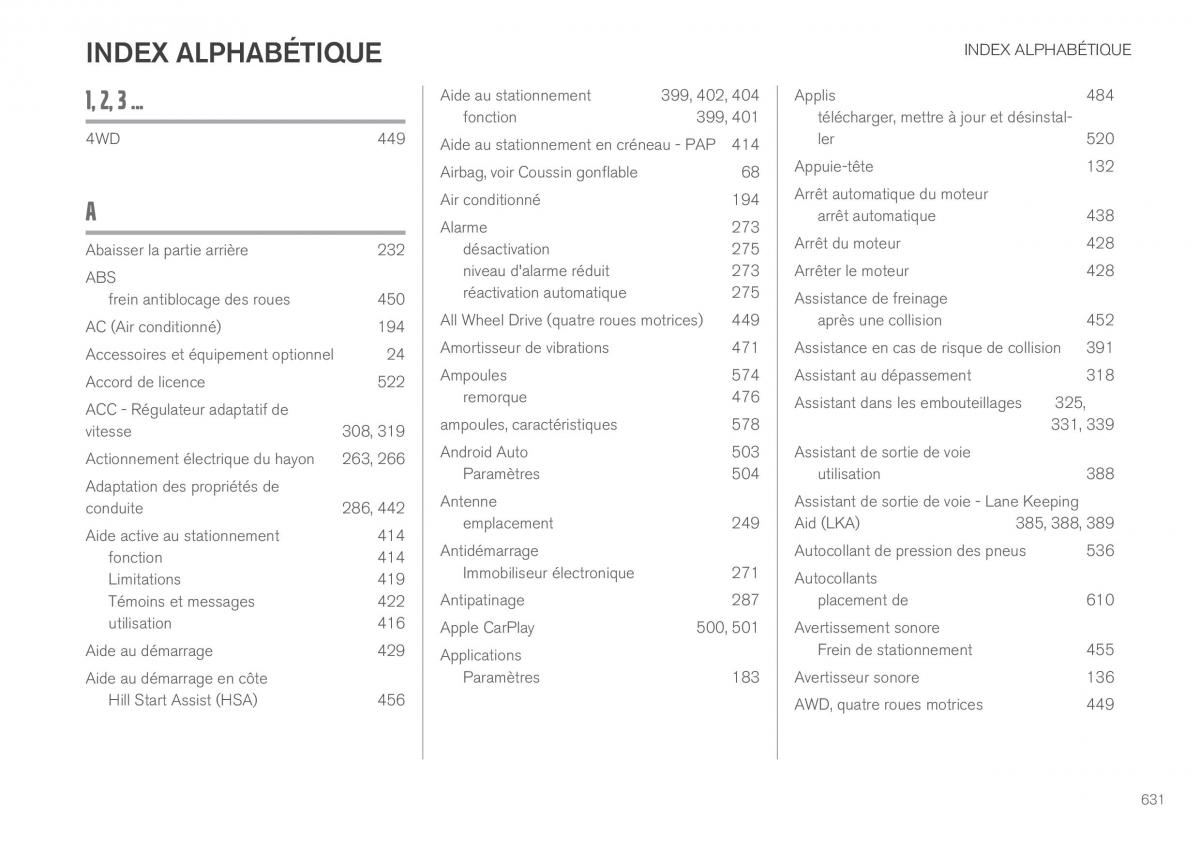 Volvo XC60 II 2 manuel du proprietaire / page 633