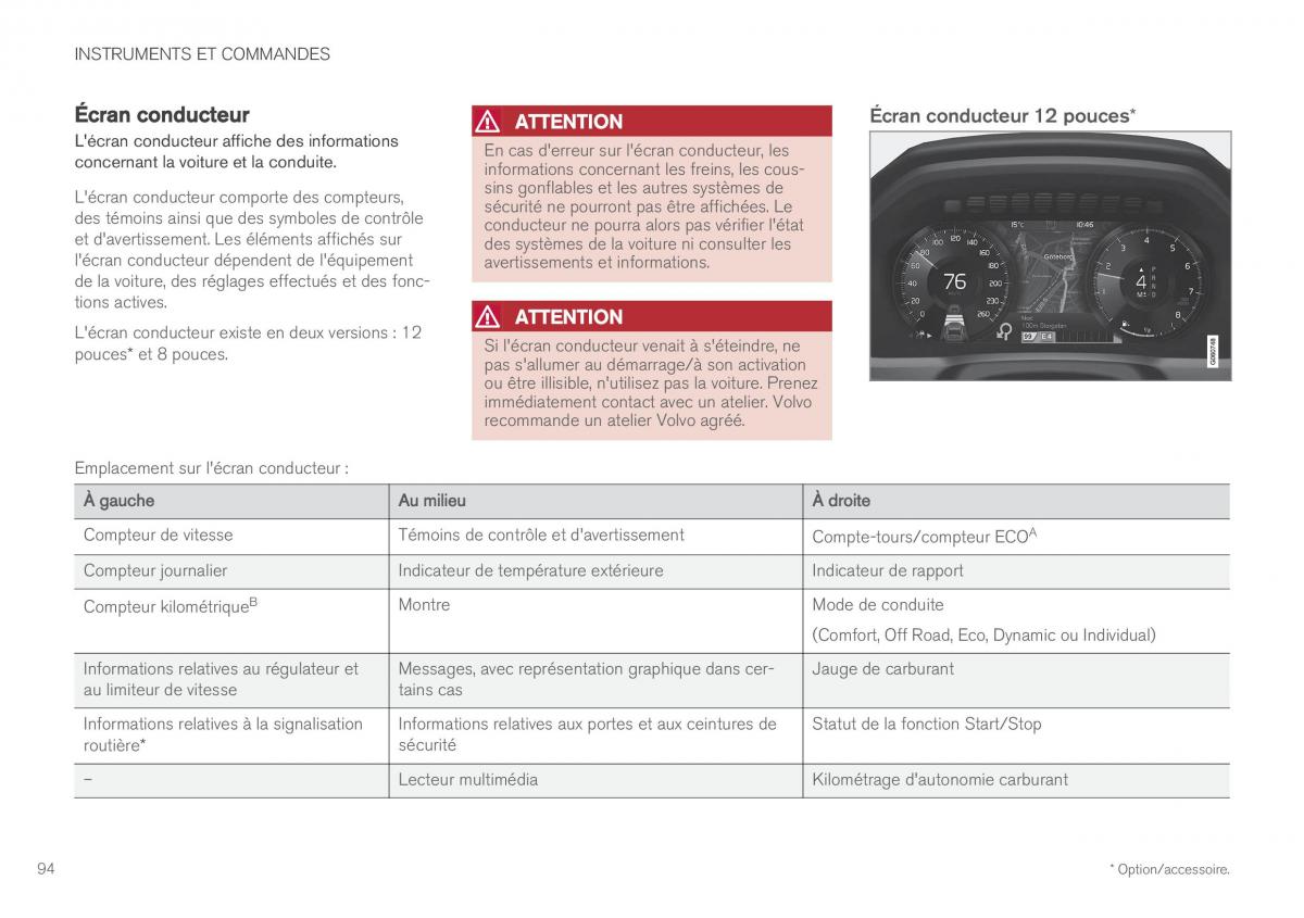 Volvo XC60 II 2 manuel du proprietaire / page 96