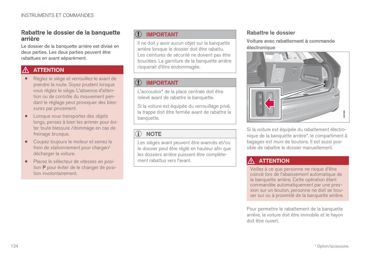 Volvo XC60 II 2 manuel du proprietaire / page 136