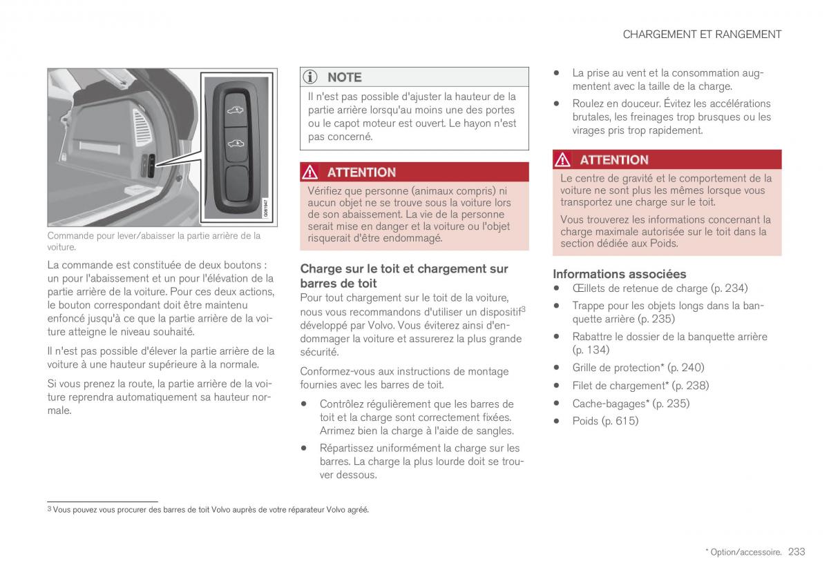 Volvo XC60 II 2 manuel du proprietaire / page 235