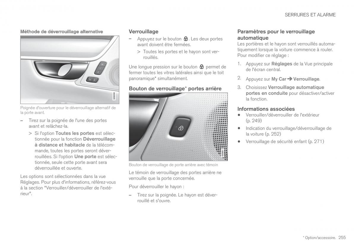 Volvo XC60 II 2 manuel du proprietaire / page 257