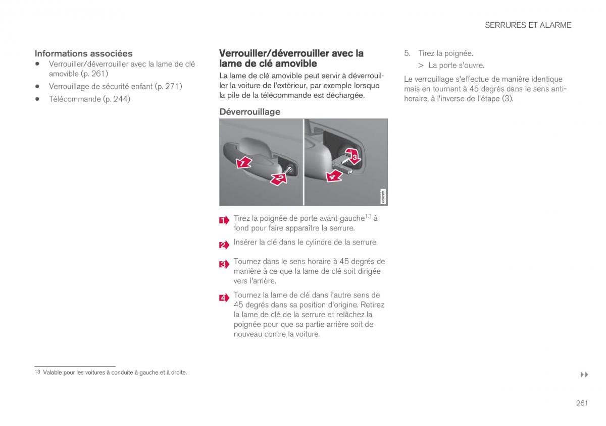 Volvo XC60 II 2 manuel du proprietaire / page 263