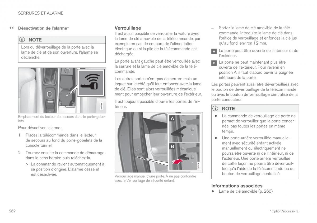 Volvo XC60 II 2 manuel du proprietaire / page 264