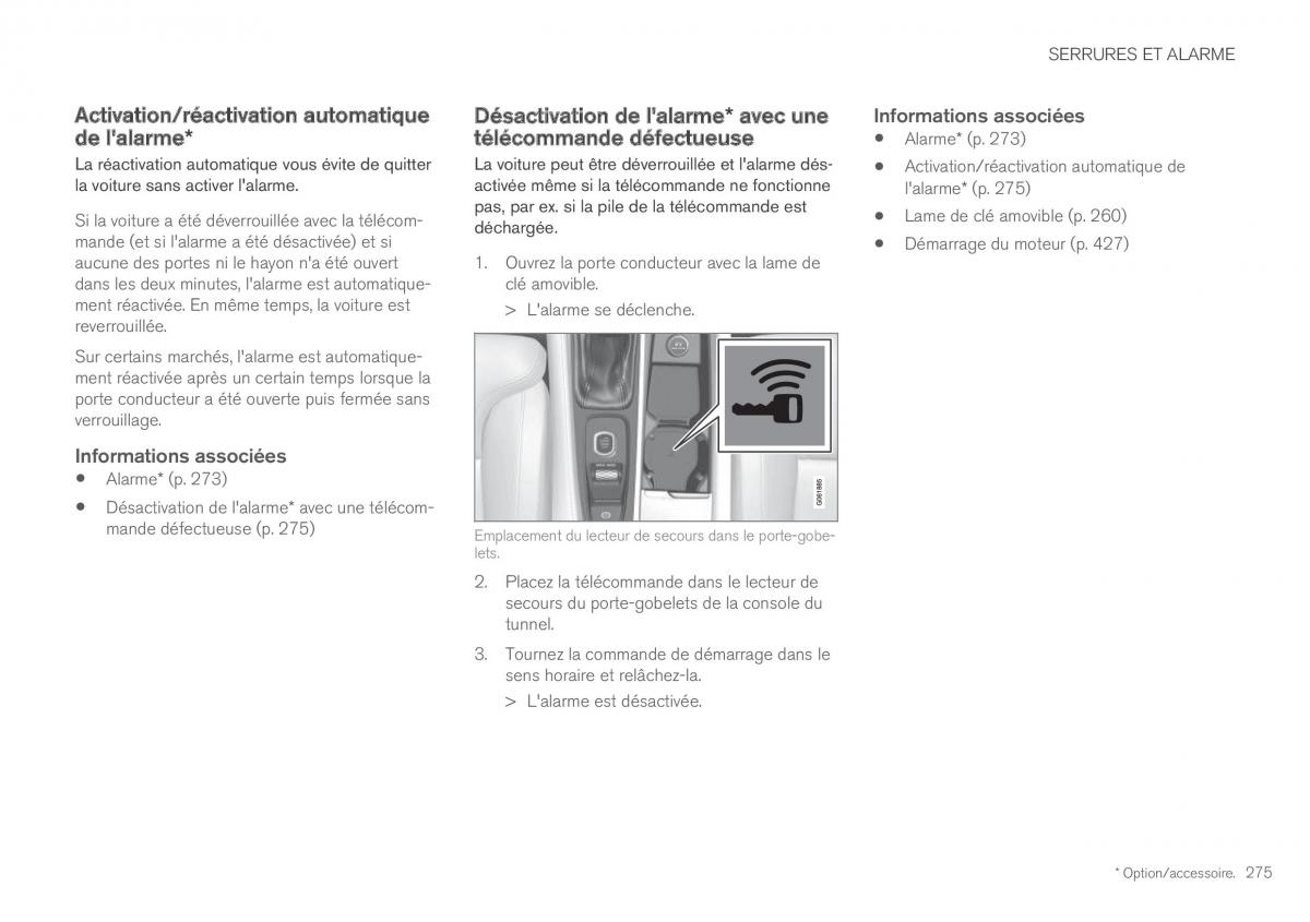 Volvo XC60 II 2 manuel du proprietaire / page 277