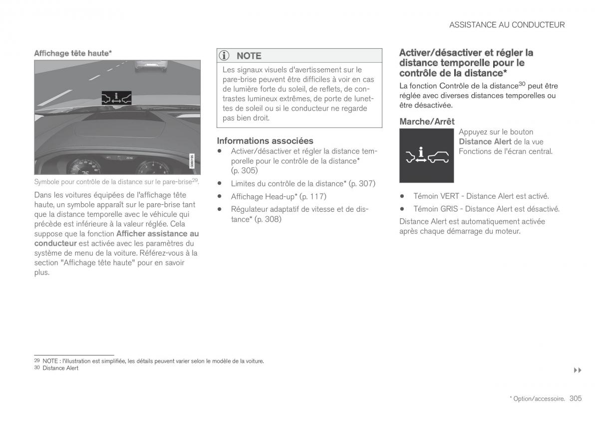 Volvo XC60 II 2 manuel du proprietaire / page 307