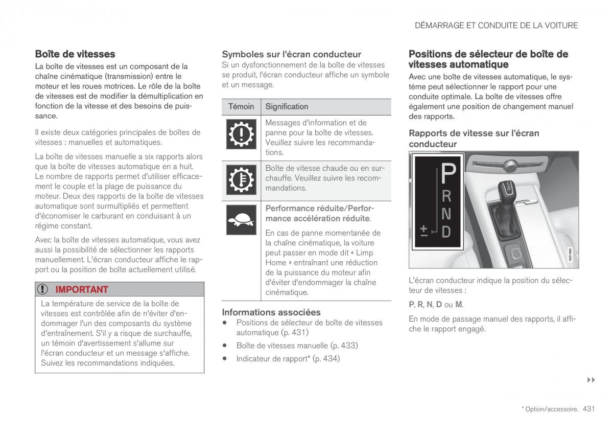 Volvo XC60 II 2 manuel du proprietaire / page 433