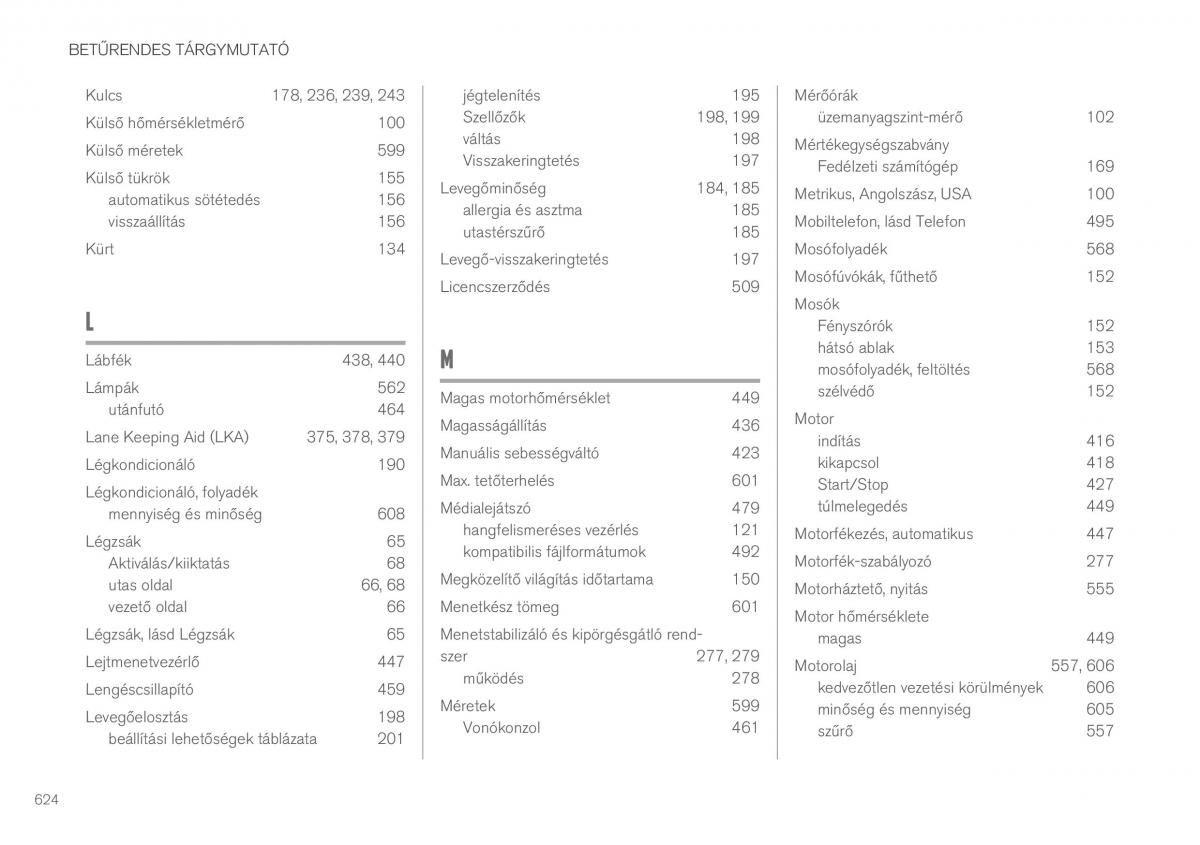 Volvo XC60 II 2 Kezelesi utmutato / page 626