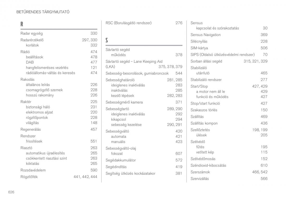 Volvo XC60 II 2 Kezelesi utmutato / page 628