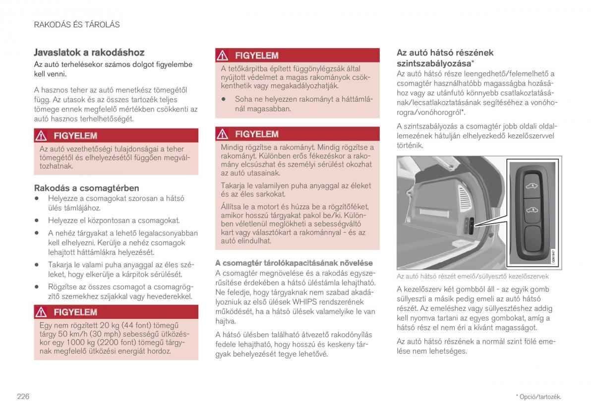 Volvo XC60 II 2 Kezelesi utmutato / page 228