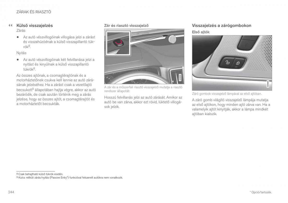 Volvo XC60 II 2 Kezelesi utmutato / page 246