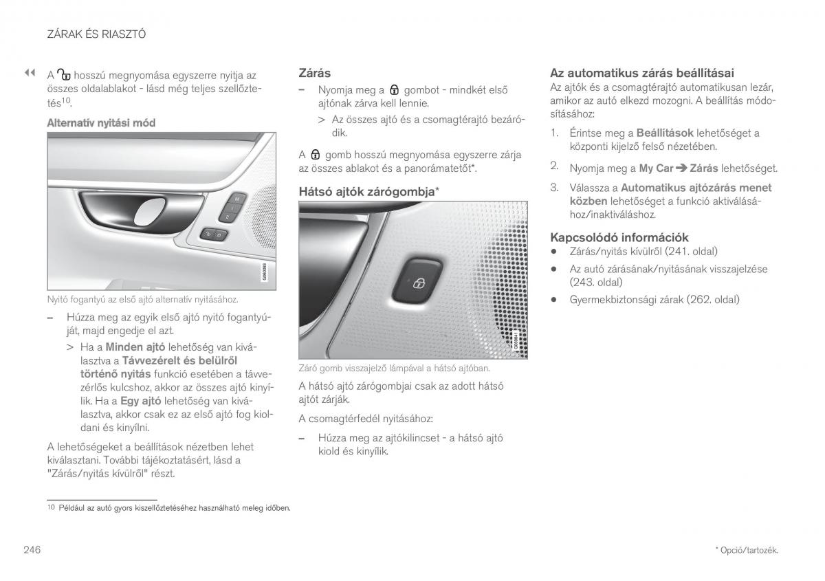 Volvo XC60 II 2 Kezelesi utmutato / page 248