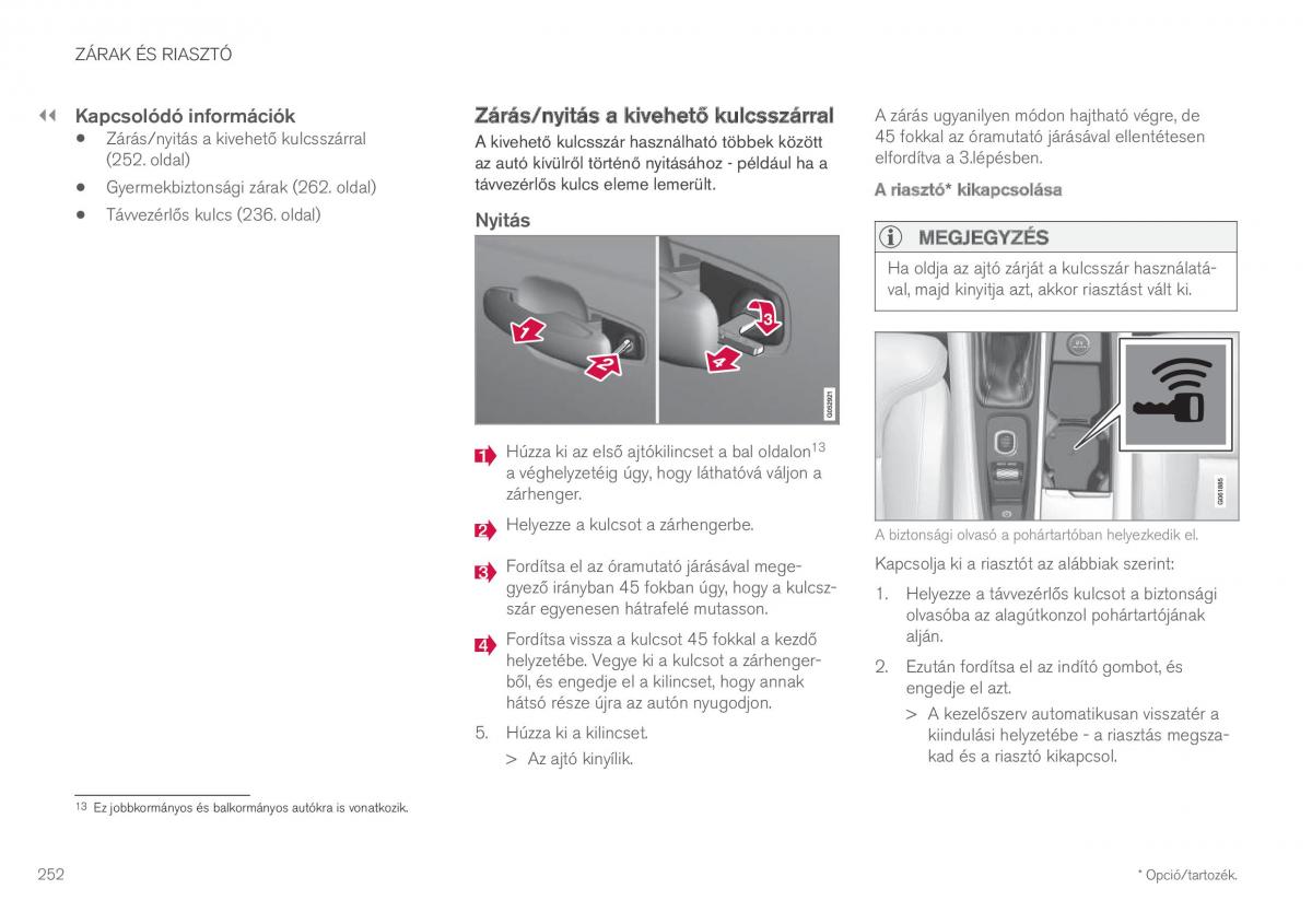 Volvo XC60 II 2 Kezelesi utmutato / page 254