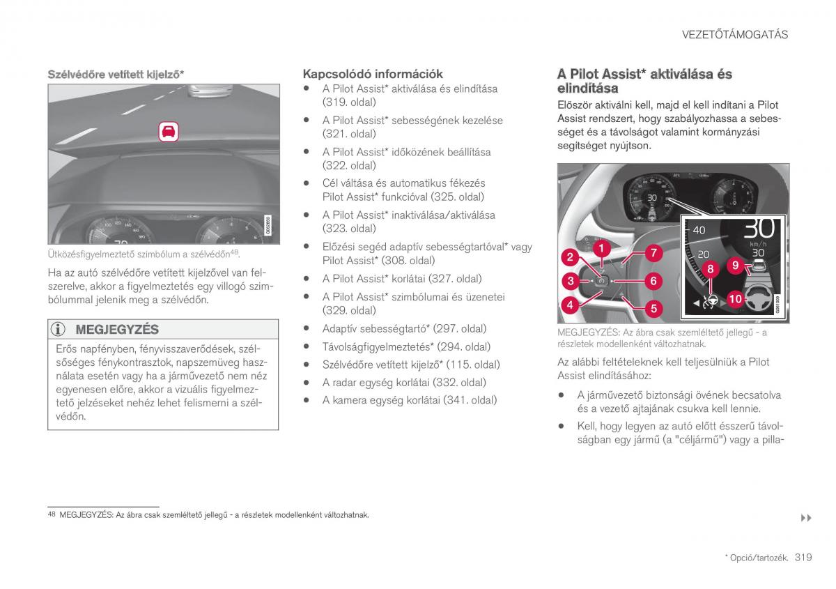 Volvo XC60 II 2 Kezelesi utmutato / page 321