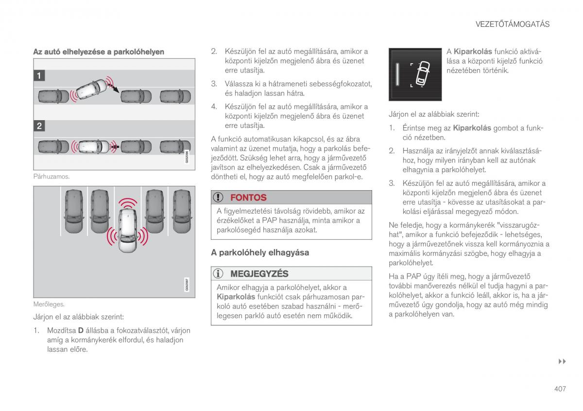 Volvo XC60 II 2 Kezelesi utmutato / page 409