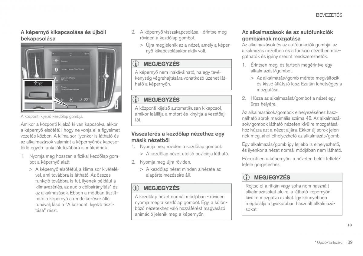 Volvo XC60 II 2 Kezelesi utmutato / page 41