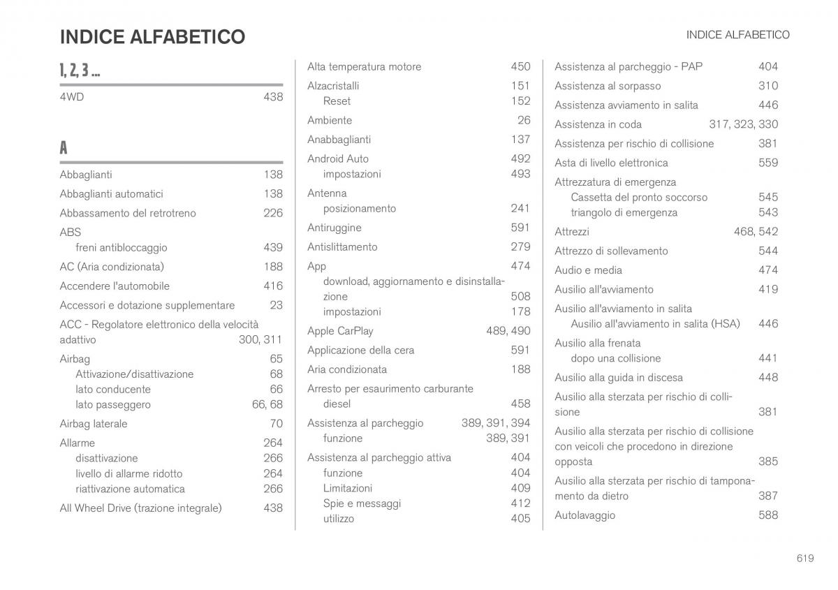 Volvo XC60 II 2 manuale del proprietario / page 621