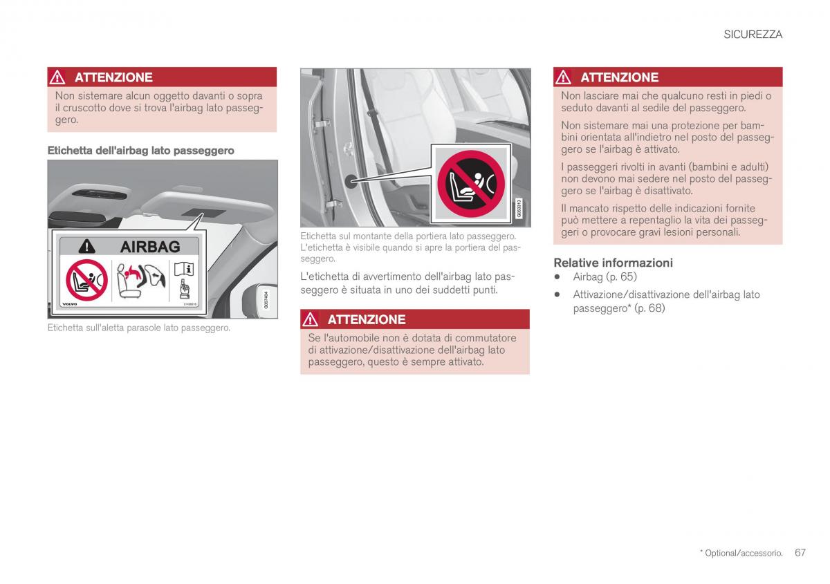 Volvo XC60 II 2 manuale del proprietario / page 69