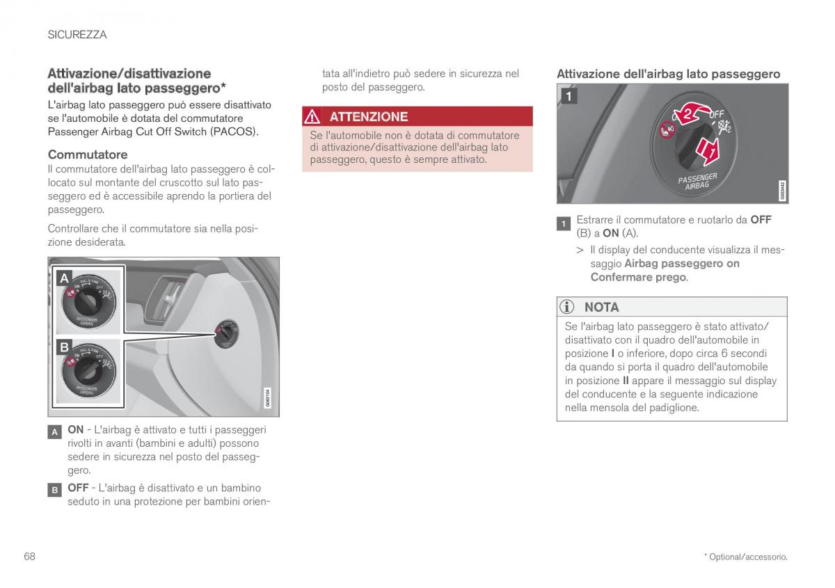 Volvo XC60 II 2 manuale del proprietario / page 70