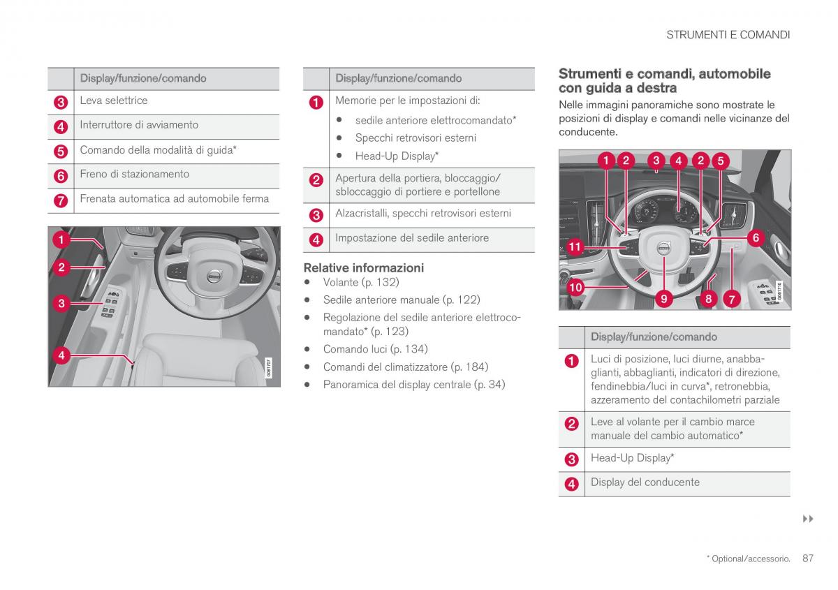 Volvo XC60 II 2 manuale del proprietario / page 89