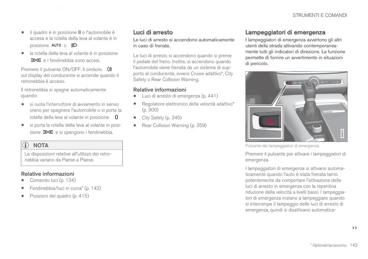 Volvo XC60 II 2 manuale del proprietario / page 145