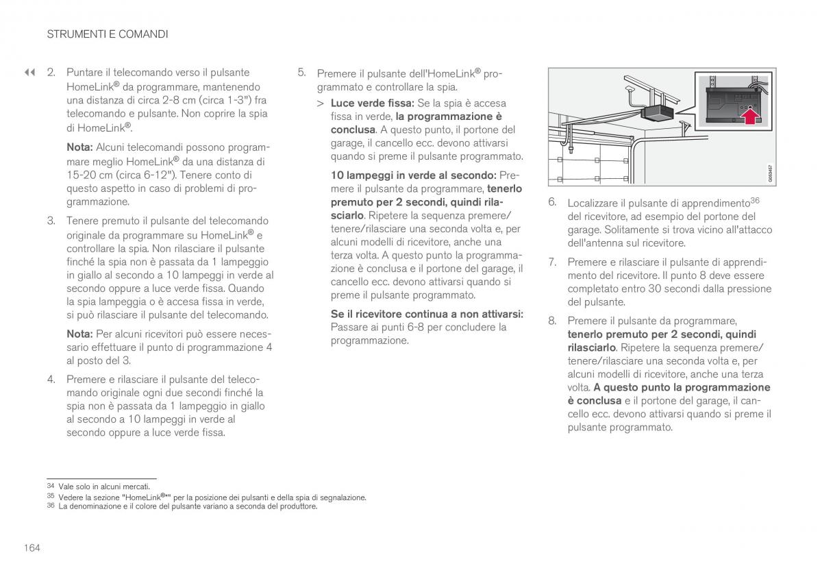 Volvo XC60 II 2 manuale del proprietario / page 166