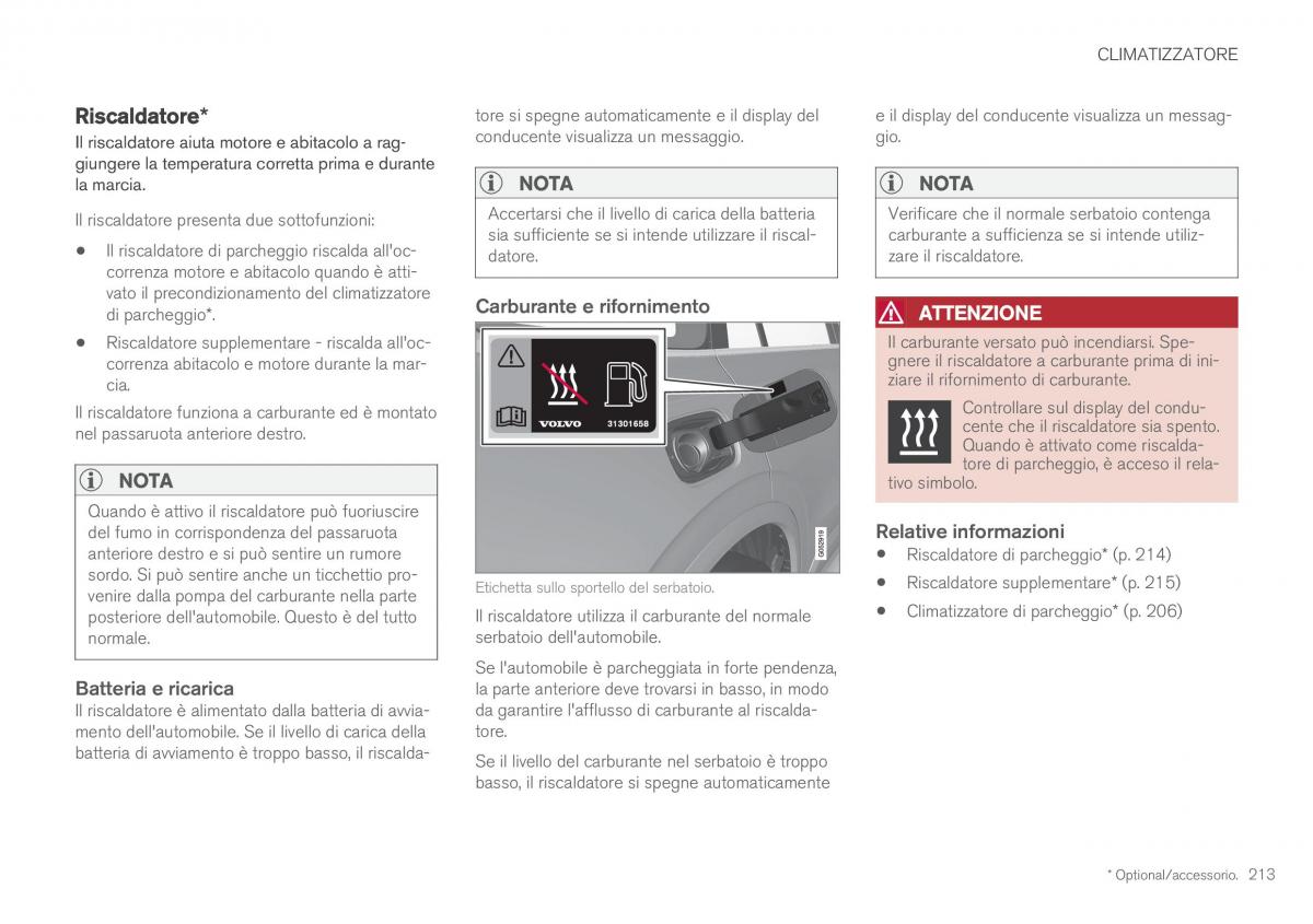 Volvo XC60 II 2 manuale del proprietario / page 215