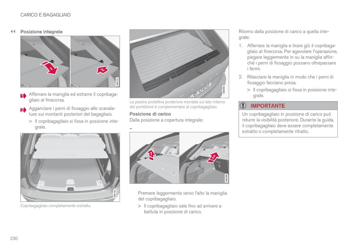 Volvo XC60 II 2 manuale del proprietario / page 232