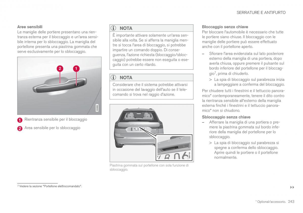 Volvo XC60 II 2 manuale del proprietario / page 245