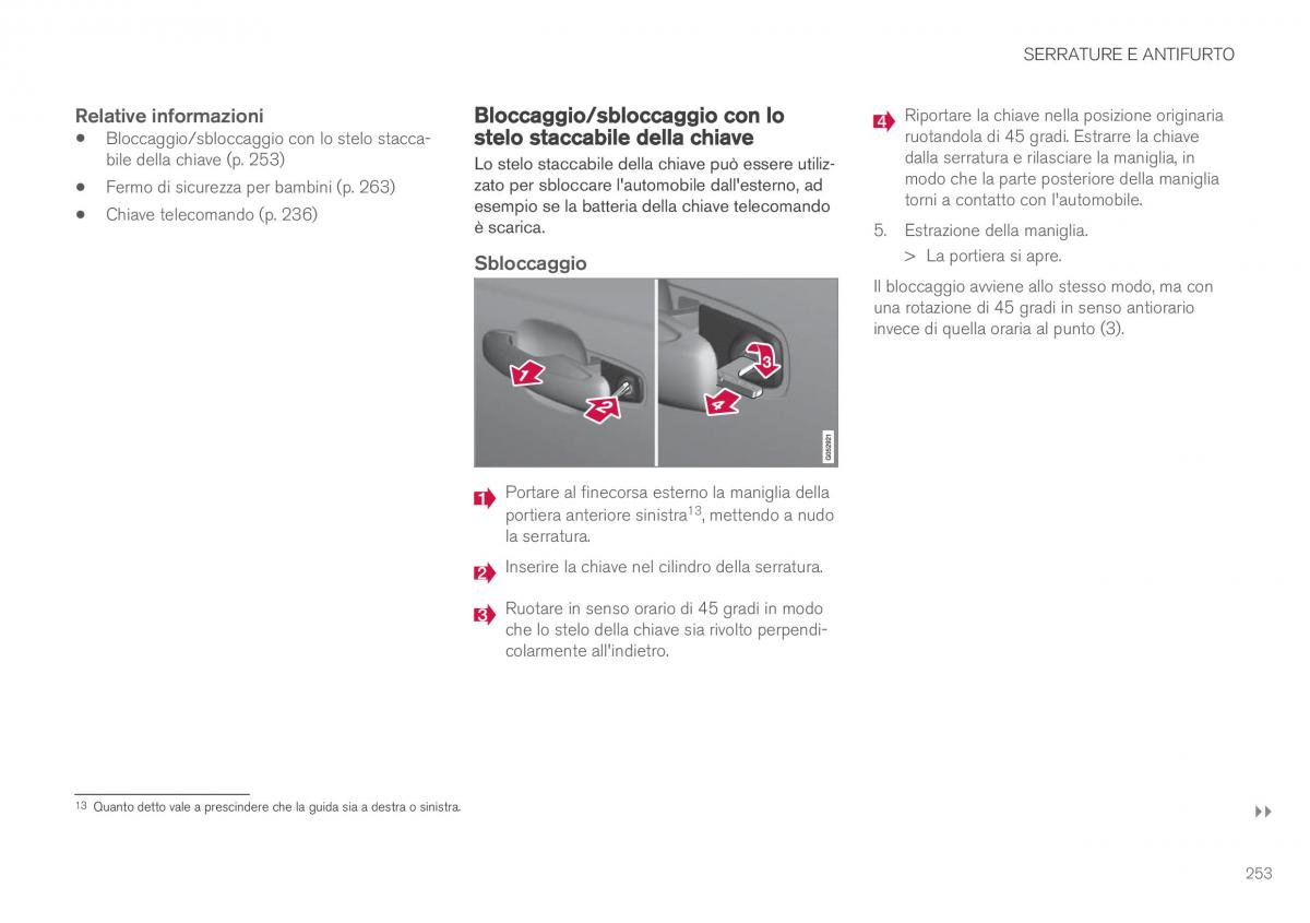 Volvo XC60 II 2 manuale del proprietario / page 255