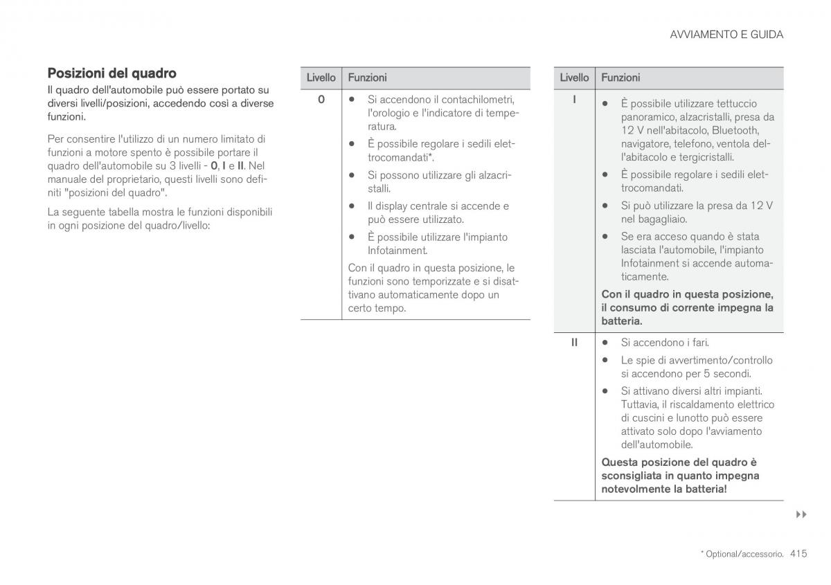 Volvo XC60 II 2 manuale del proprietario / page 417