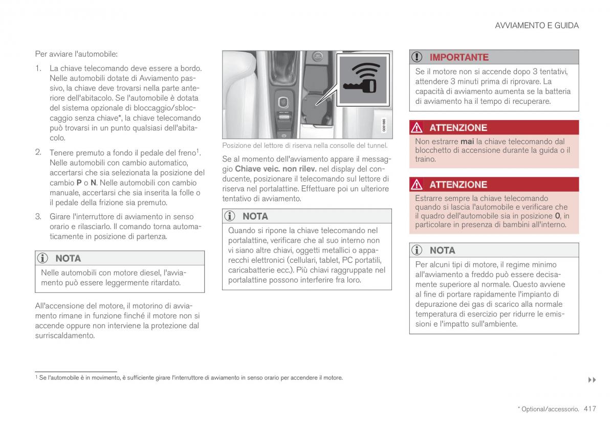 Volvo XC60 II 2 manuale del proprietario / page 419